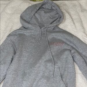 Gray OBEY hoodie